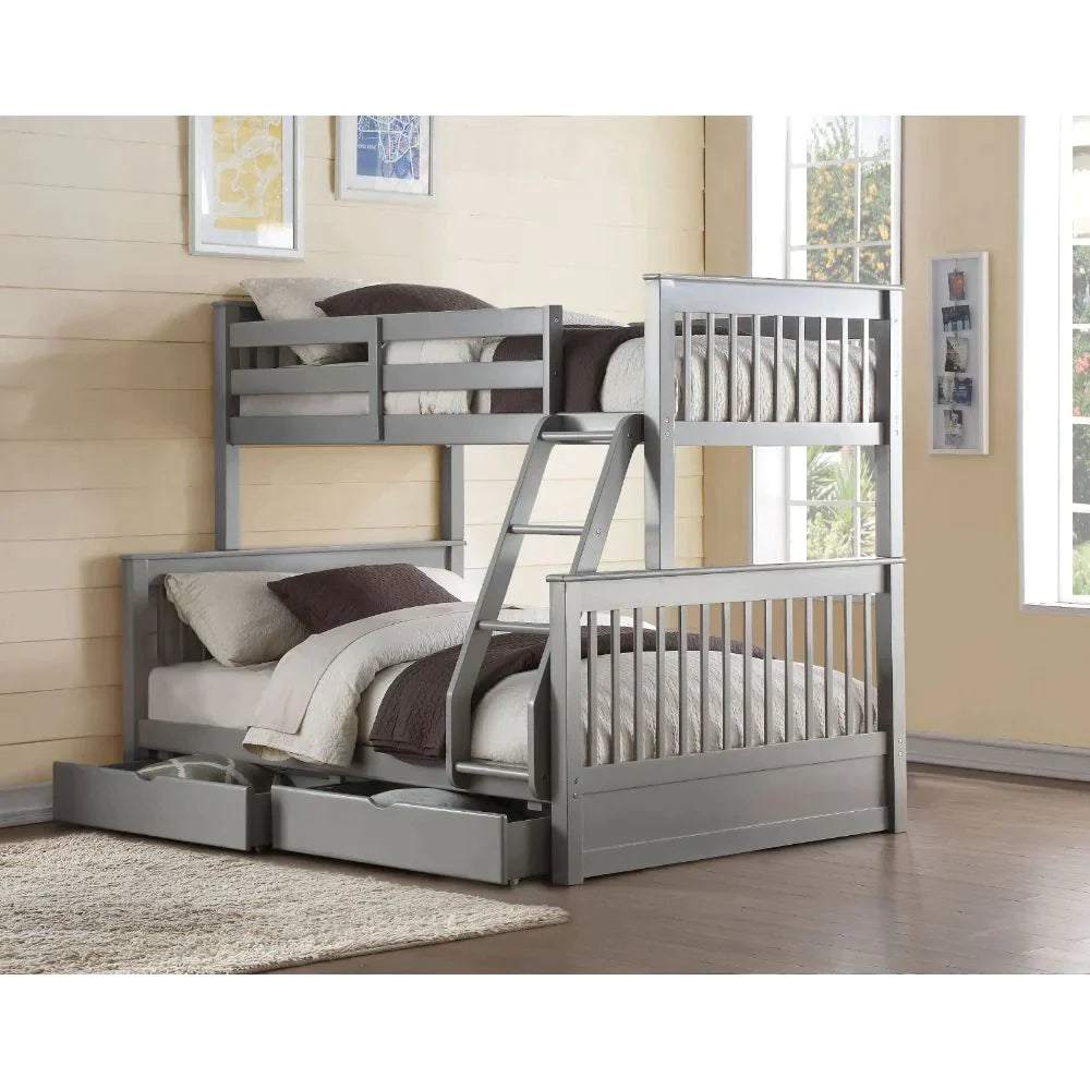 Haley II Gray Twin/Full Bunk Bed Model 37755 By ACME Furniture