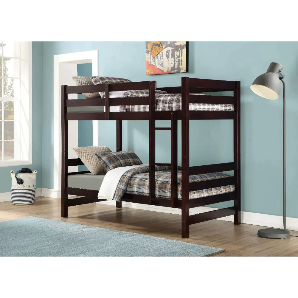 Ronnie Espresso Twin/Twin Bunk Bed Model 37775 By ACME Furniture