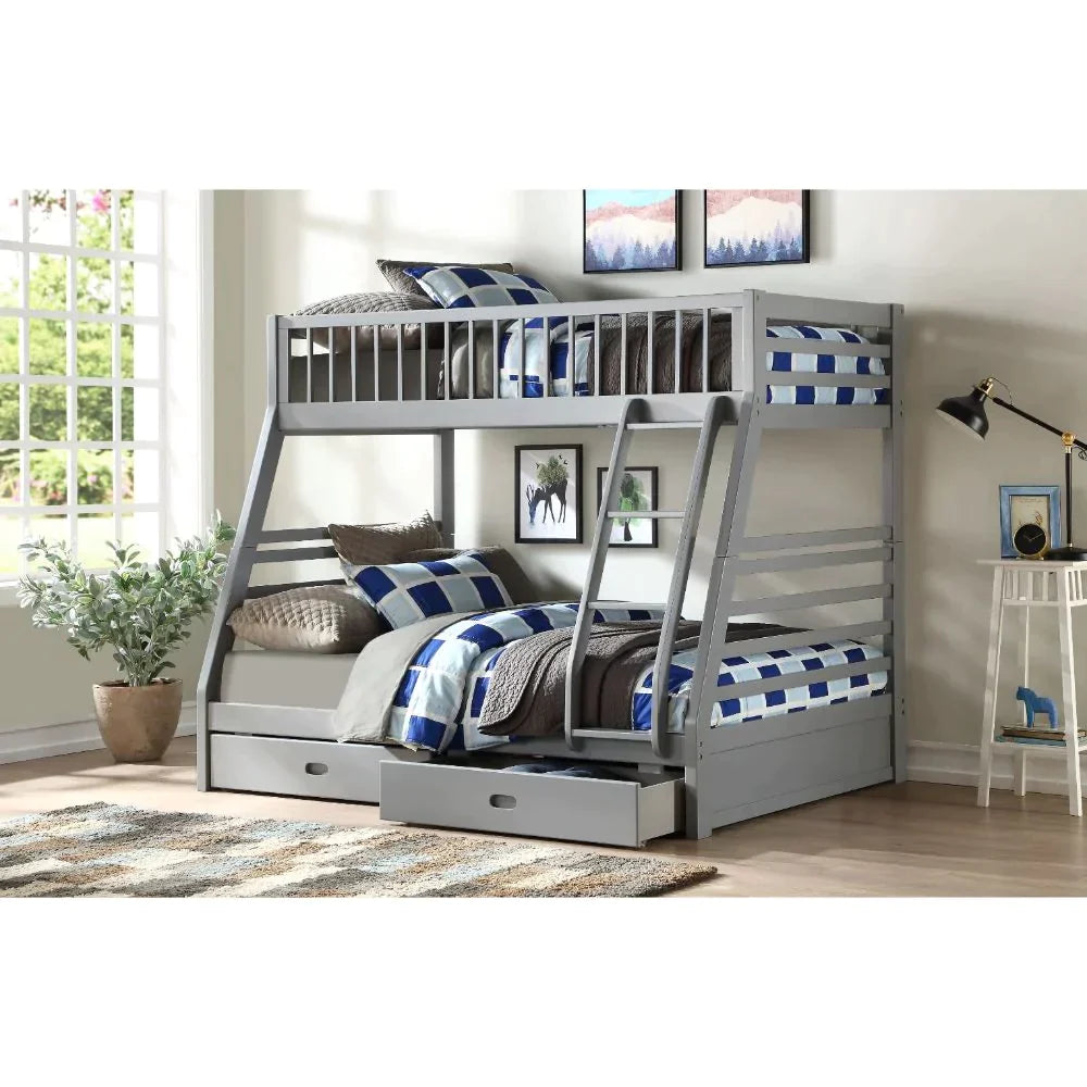 Jason Gray Twin/Full Bunk Bed Model 37840 By ACME Furniture