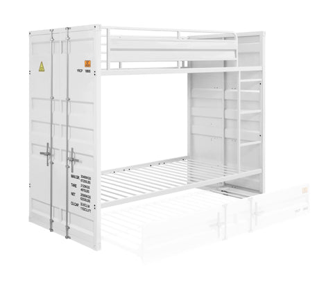 Cargo White Twin/Twin Bunk Bed Model 37880 By ACME Furniture