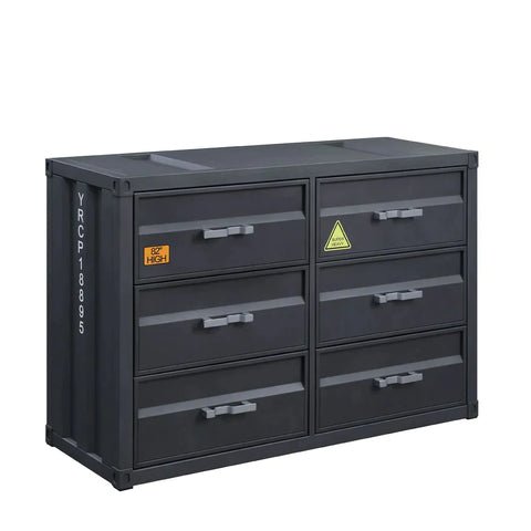 Cargo Gunmetal Finish Dresser Model 37955 By ACME Furniture