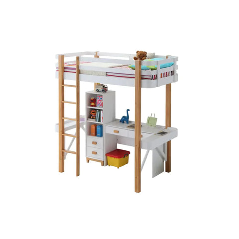 Rutherford White & Natural Bookshelf Model 37975 By ACME Furniture