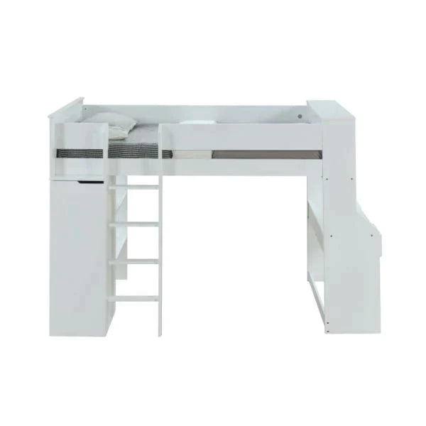 Ragna White Loft Bed Model 38060 By ACME Furniture