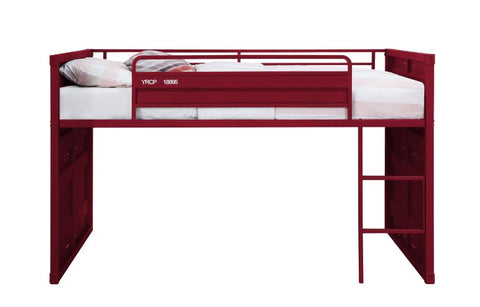 ACME Cargo Red Finish Cargo Twin Loft Bed Model 38300