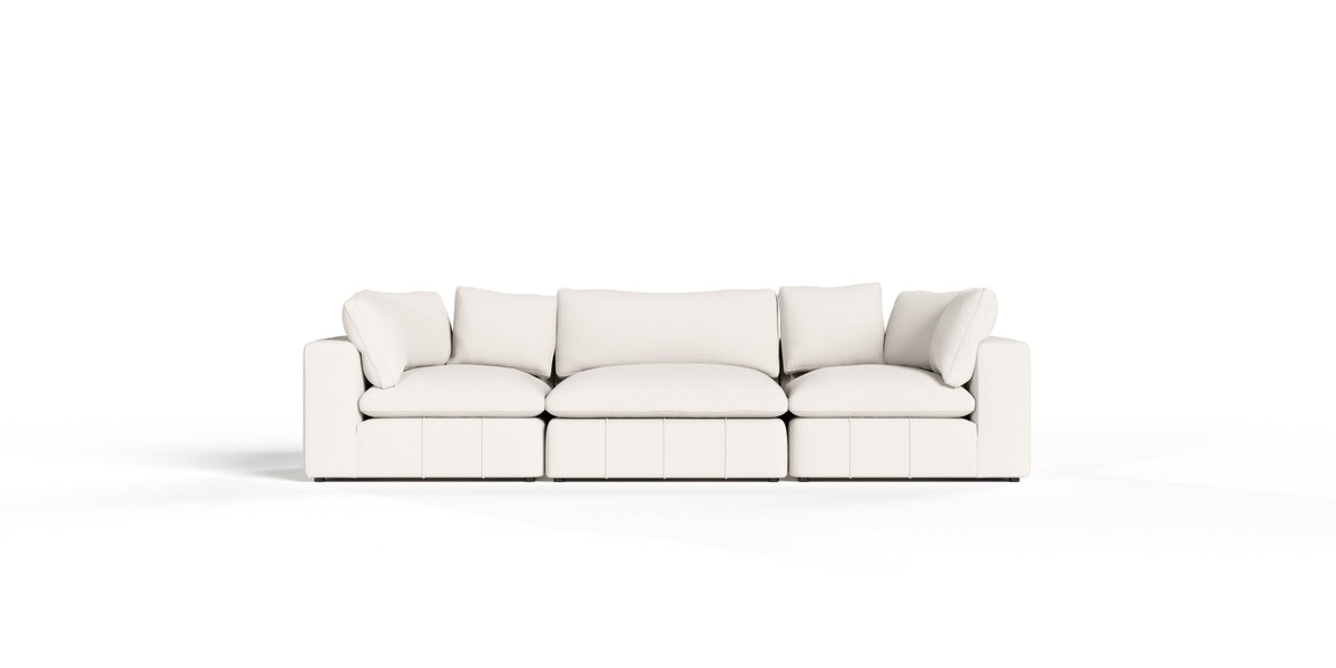 Divani Casa Vicki Modern Off White Fabric Modular Sectional Model VGKV-KF.8033-MOD-IVORY
