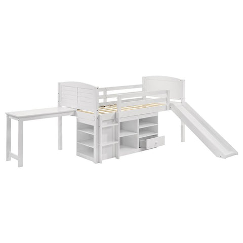 Coaster Millie Twin Workstation Loft Bed White Model 400330T