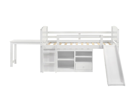 Coaster Millie Twin Workstation Loft Bed White Model 400330T