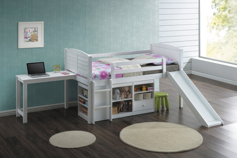 Coaster Millie Twin Workstation Loft Bed White Model 400330T