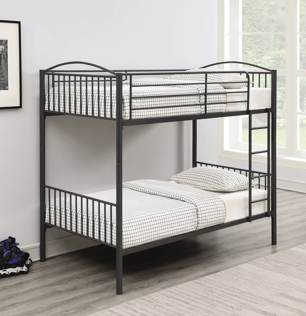 Coaster Anson Twin over Twin Bunk Bed with Ladder Model 400739T