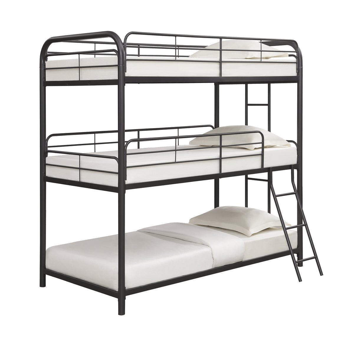 Coaster Garner Triple Bunk Bed with Ladder Gunmetal Model 400777