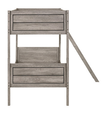 Coaster Ryder Twin over Twin Bunk Bed Weathered Taupe Model 400818