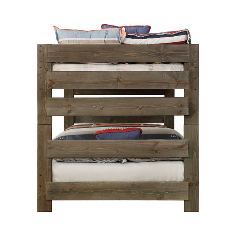 Coaster Wrangle Hill Full over Full Bunk Bed Gun Smoke Model 400833