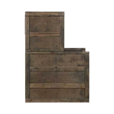 Coaster Wrangle Hill 4-drawer Stairway Chest Gun Smoke Model 400834