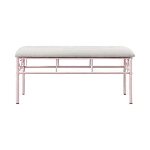 Coaster Massi Tufted Upholstered Bench Powder Pink Model 401156