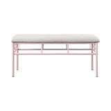 Coaster Massi Tufted Upholstered Bench Powder Pink Model 401156