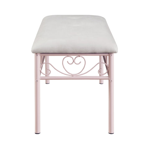 Coaster Massi Tufted Upholstered Bench Powder Pink Model 401156