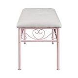 Coaster Massi Tufted Upholstered Bench Powder Pink Model 401156