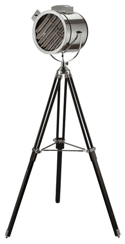 Cinema Black & Chrome Floor Lamp Model 40210 By ACME Furniture