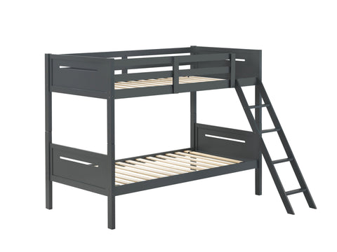 Coaster Littleton Twin/Twin Bunk Bed Grey Model 405051GRY