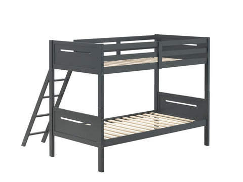 Coaster Littleton Twin/Twin Bunk Bed Grey Model 405051GRY