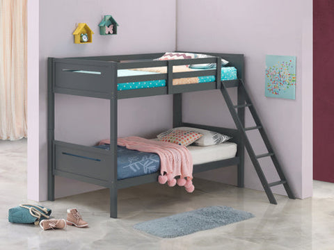 Coaster Littleton Twin/Twin Bunk Bed Grey Model 405051GRY
