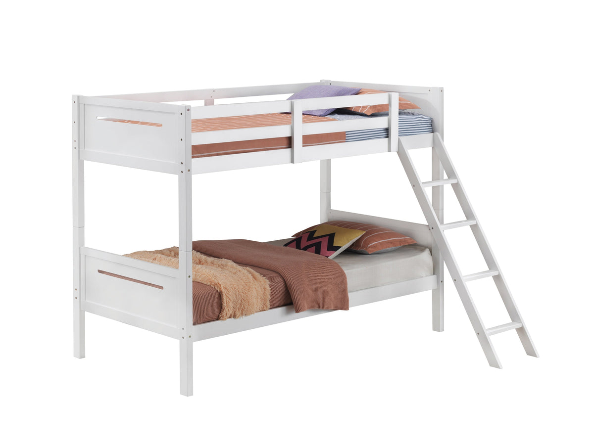 Coaster Littleton Twin/Twin Bunk Bed White Model 405051WHT