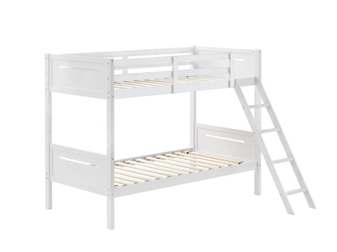 Coaster Littleton Twin/Twin Bunk Bed White Model 405051WHT