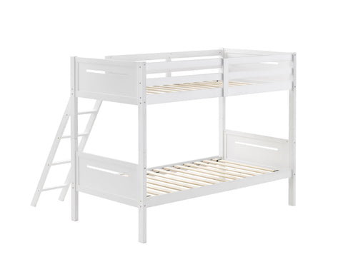 Coaster Littleton Twin/Twin Bunk Bed White Model 405051WHT