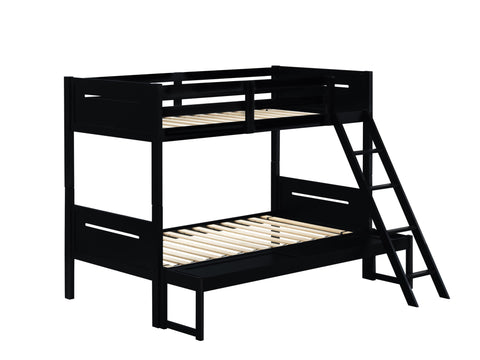 Coaster Littleton Littleton Twin/Full Bunk Bed Black Model 405052BLK
