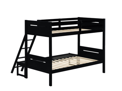 Coaster Littleton Littleton Twin/Full Bunk Bed Black Model 405052BLK