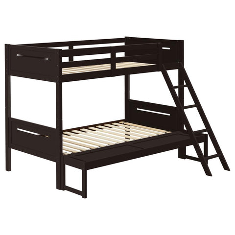 Coaster Littleton Littleton Twin/Full Bunk Bed Espresso Model 405052BRN
