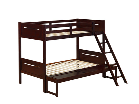 Coaster Littleton Littleton Twin/Full Bunk Bed Espresso Model 405052BRN
