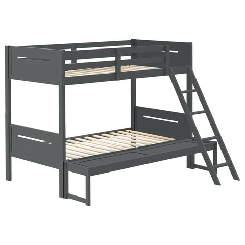 Coaster Littleton Twin/Full Bunk Bed Grey Model 405052GRY