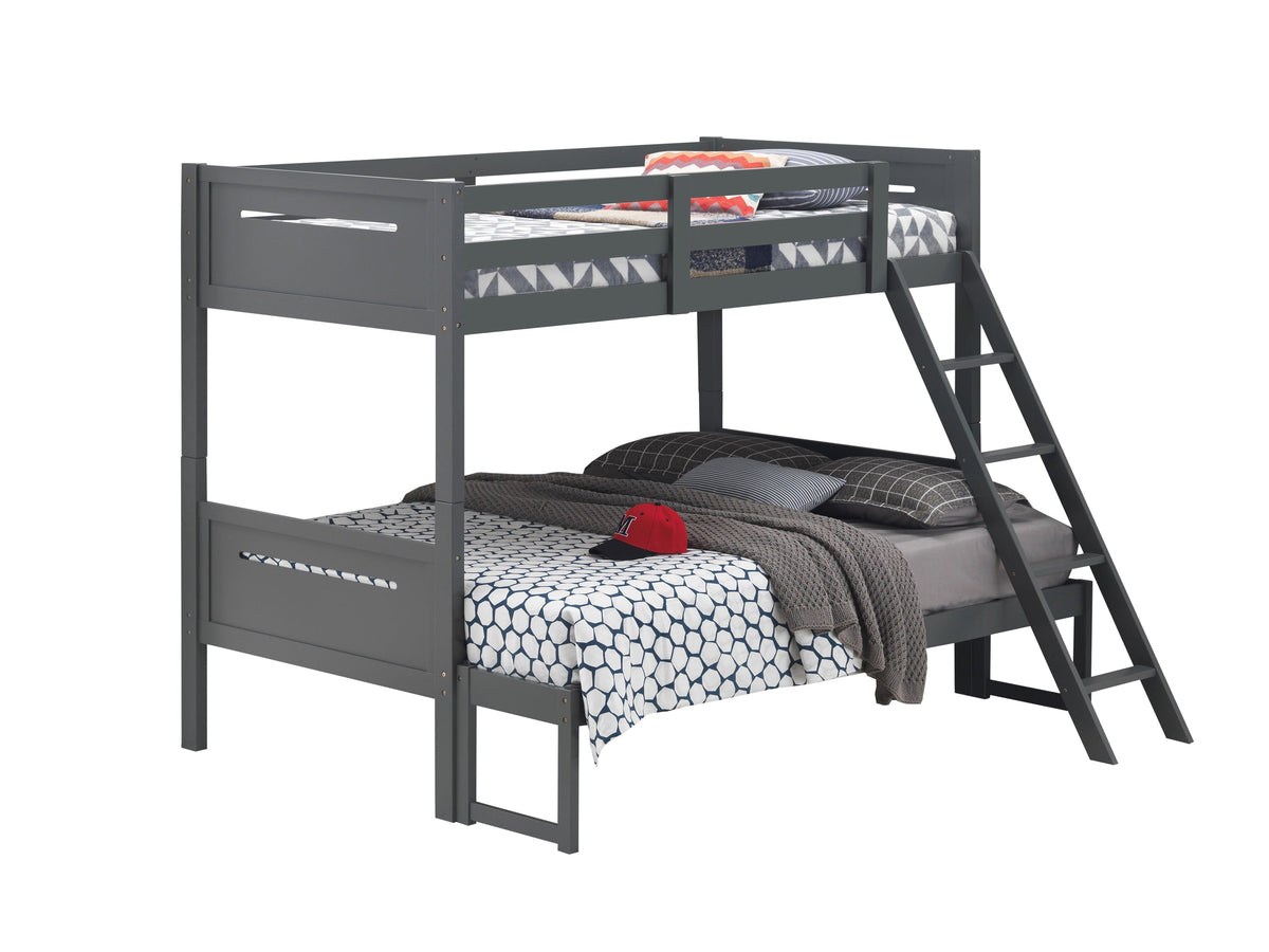 Coaster Littleton Twin/Full Bunk Bed Grey Model 405052GRY