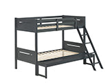 Coaster Littleton Twin/Full Bunk Bed Grey Model 405052GRY