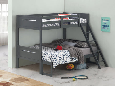 Coaster Littleton Twin/Full Bunk Bed Grey Model 405052GRY