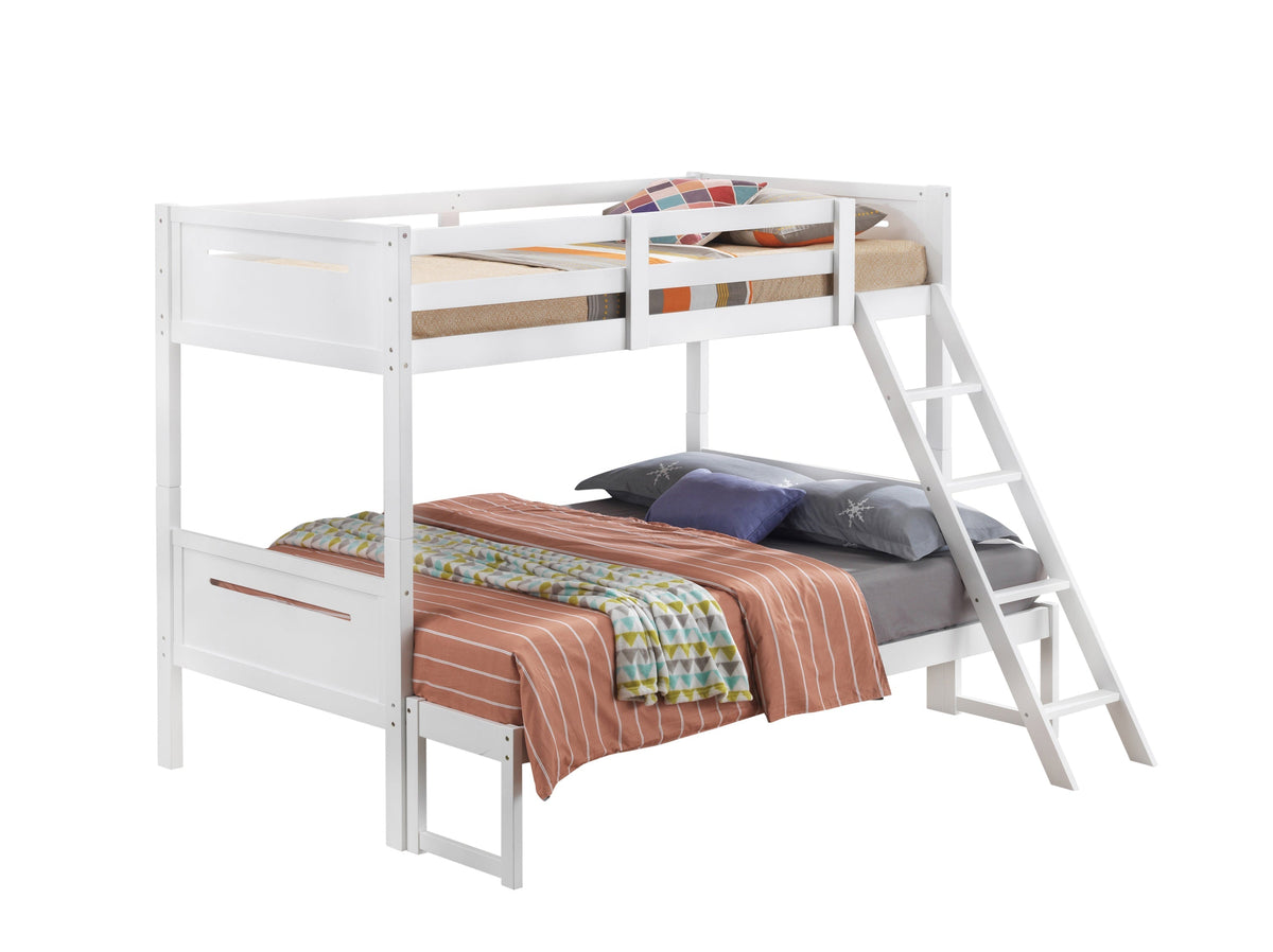 Coaster Littleton Twin/Full Bunk Bed White Model 405052WHT
