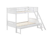 Coaster Littleton Twin/Full Bunk Bed White Model 405052WHT