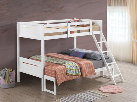 Coaster Littleton Twin/Full Bunk Bed White Model 405052WHT