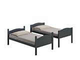 Coaster Arlo Twin/Twin Bunk Bed with Ladder Grey Model 405053GRY