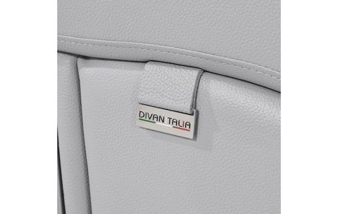 415 DivanItalia Light Gray Sofa – Top Grain Italian LeatherModel:  415-LIGHT_GRAY-L
