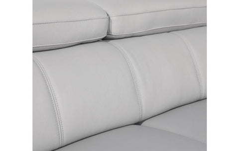 415 DivanItalia Light Gray Sofa and Loveseat Set – Top Grain Italian LeatherModel:  415-LIGHT_GRAY-S