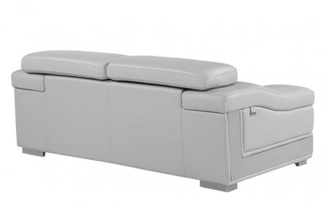 415 DivanItalia Light Gray Sofa – Top Grain Italian LeatherModel:  415-LIGHT_GRAY-L