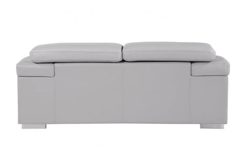 415 DivanItalia Light Gray Sofa – Top Grain Italian LeatherModel:  415-LIGHT_GRAY-L