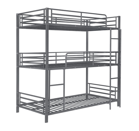 Coaster Maynard Metal Triple Twin Bunk Bed Gunmetal Model 422670