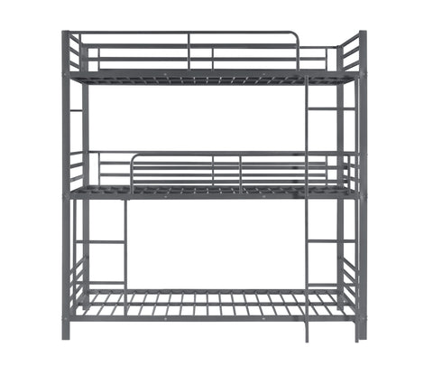 Coaster Maynard Metal Triple Twin Bunk Bed Gunmetal Model 422670
