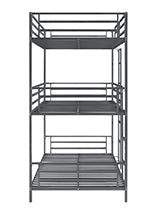 Coaster Maynard Metal Triple Twin Bunk Bed Gunmetal Model 422670