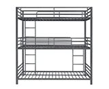 Coaster Maynard Metal Triple Twin Bunk Bed Gunmetal Model 422670