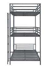 Coaster Maynard Metal Triple Twin Bunk Bed Gunmetal Model 422670