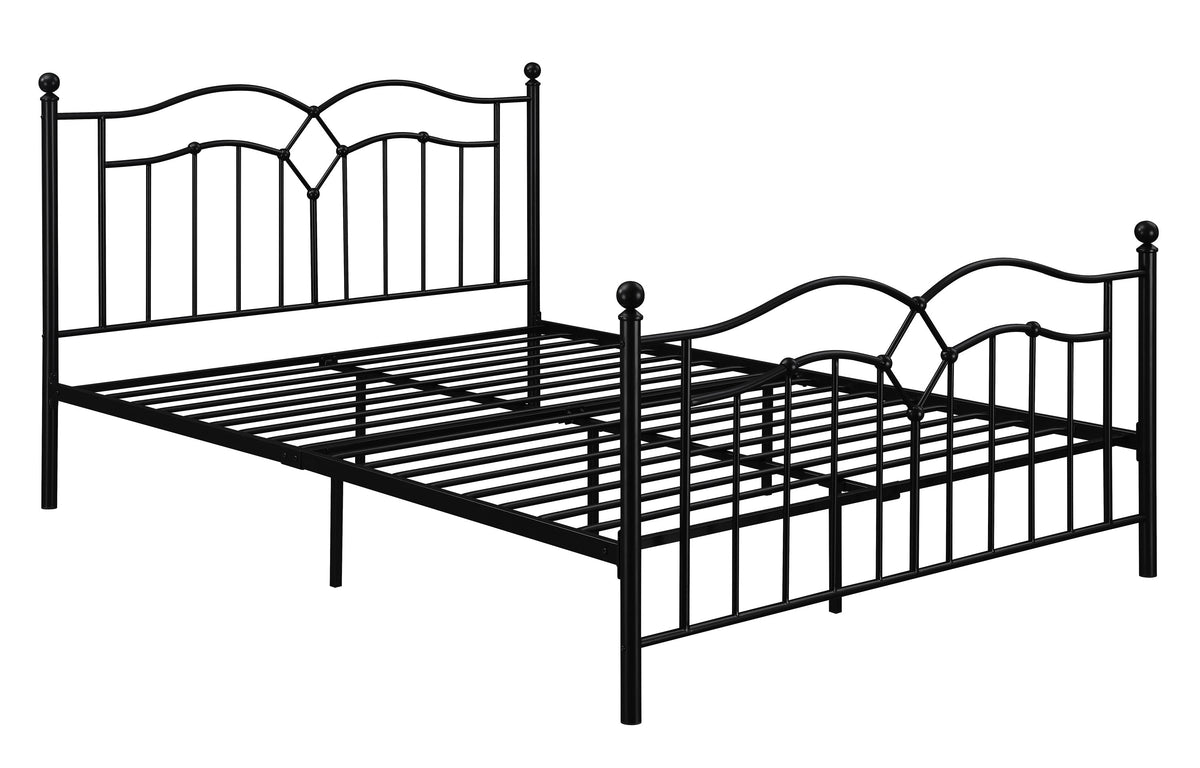 Coaster Klossen Metal Queen Bed Black Model 422763Q
